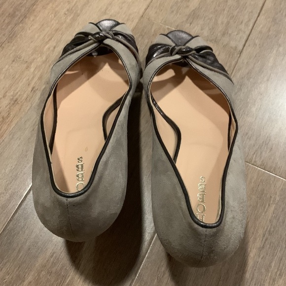 HOBBS Women’s Gray Due Tie Knot Peep Toe Heels size 41 US 9.5- vintage look - Picture 15 of 16